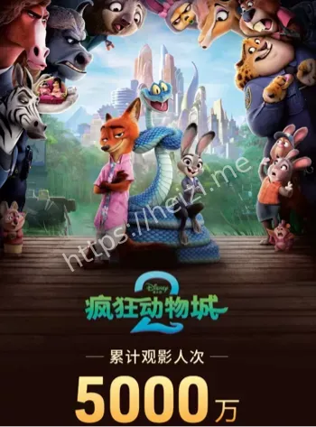 疯狂动物城2中国票房